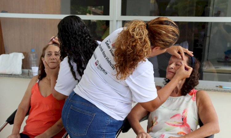 Usuárias do CCI em Aracruz participam de cuidados em comemoração ao Dia Internacional da Mulher