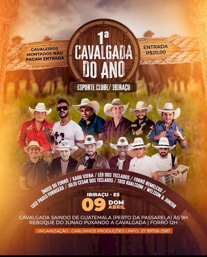 1° Cavalgada do ano em Ibiraçu