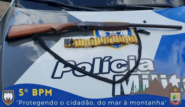 Polícia Militar faz apreensão de arma de fogo em Comboios