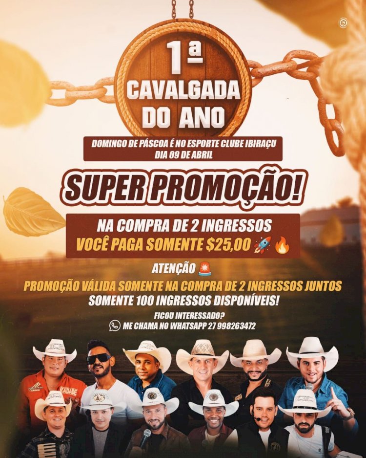 Domingo de Cavalgada em Ibiraçu