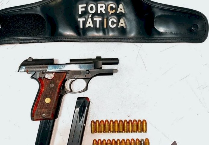 Menor é preso com arma de fogo e munições em Aracruz