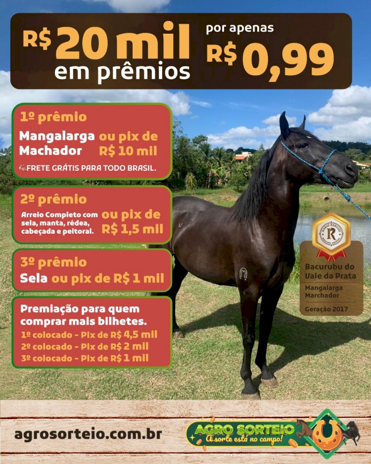 Agro Sorteio (20 mil em prêmios)