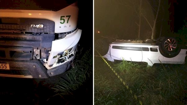 Motorista morre após acidente entre carro e caminhão em Aracruz