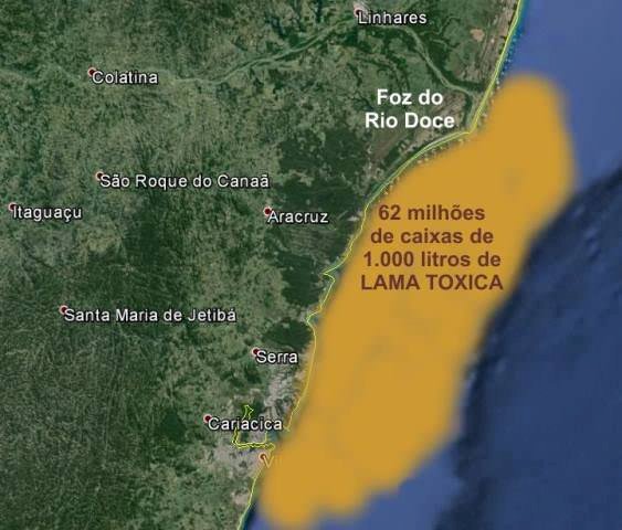 Serra entra na lista de atingidos pela lama da Samarco