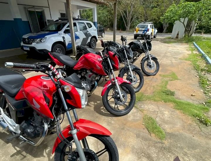 Motocicletas são apreendidas pela Polícia Militar em Aracruz