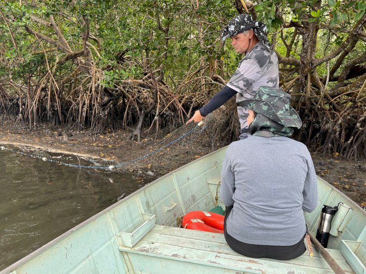 Operação de Fiscalização Ambiental em Aracruz apreende redes ilegais