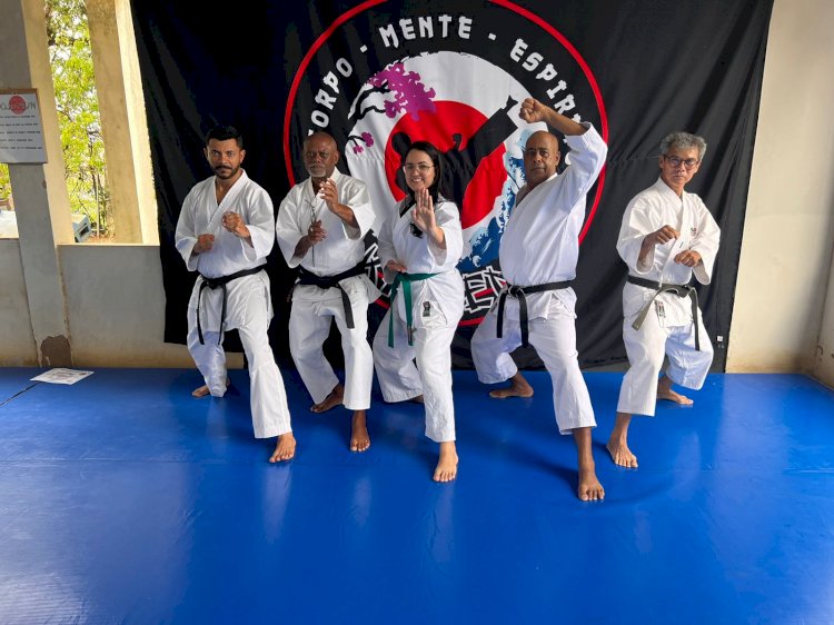 5° BPM e projeto Minha Chance promovem exame de faixa das crianças dojo kaizen