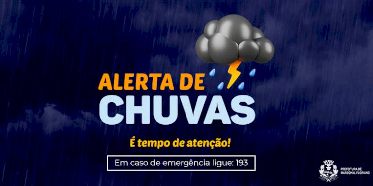 Alerta de chuvas intensas e alagamentos para todas as cidades do ES