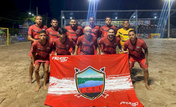 ECCA é finalista do torneio de beach soccer aracruzense