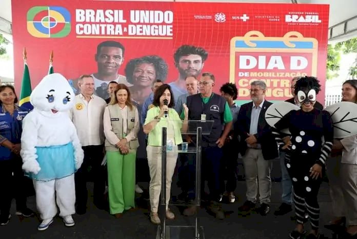 Ministra da Saúde lança campanha nacional contra a dengue, no ES