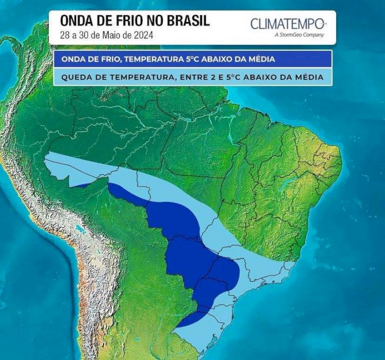 Onda de frio deve derrubar temperaturas no fim do mês no ES