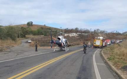 Criança morre em acidente com caminhão na BR-259 em João Neiva