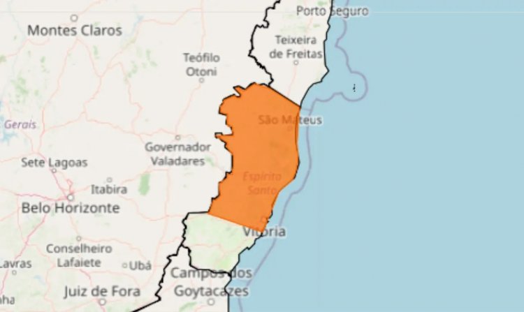 Inmet dispara dois alertas para chuva no ES; Aracruz entra no laranja