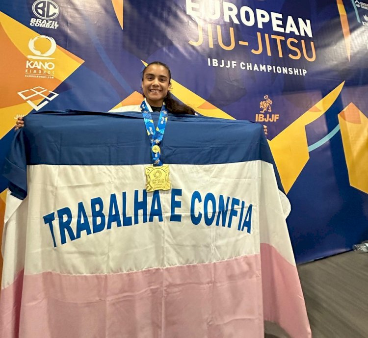 Aracruzense Thaís Loureiro conquista Campeonato Europeu de jiu-jitsu em Lisboa