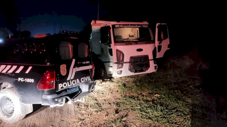 Polícia Civil prende suspeito de furto de caminhão da Prefeitura de João Neiva