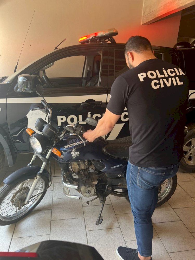 Delegacia de Polícia de Fundão recupera motocicleta furtada