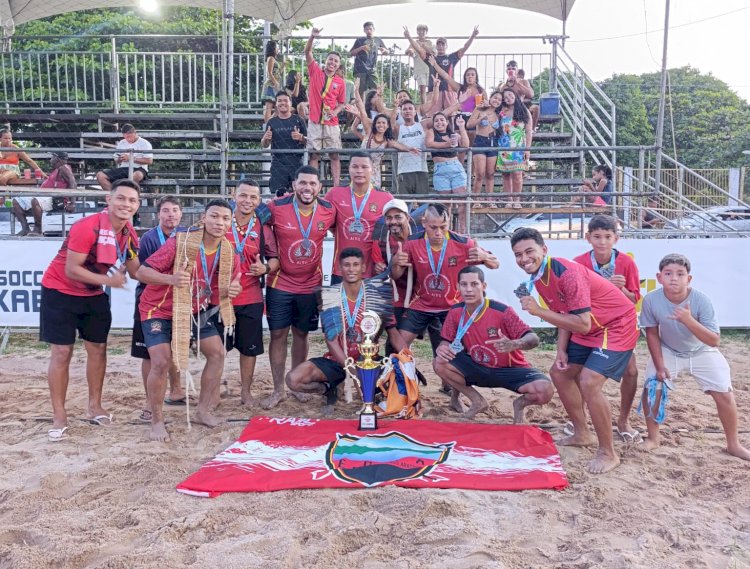 Esporte Clube Caieiras de Aracruz é vice campeão do Campeonato Metropolitano de Beach Soccer